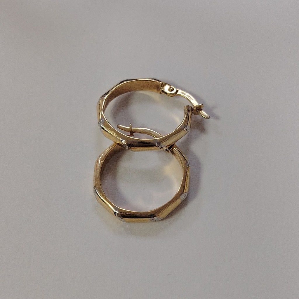 ARETES PAR ORO 14 K 1.4 GRMS (SEMINUEVO)
