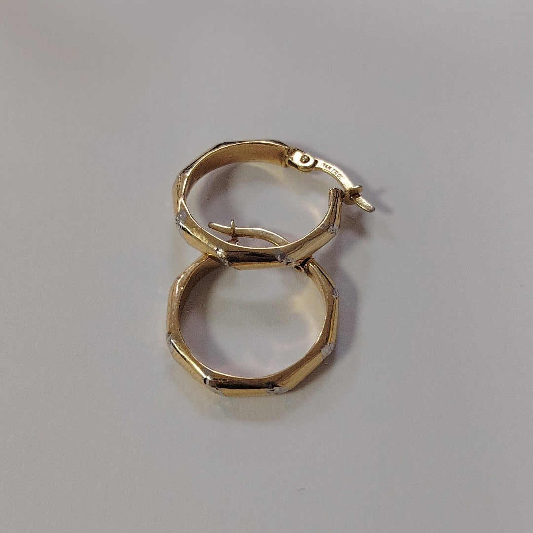 ARETES PAR ORO 14 K 1.4 GRMS (SEMINUEVO)