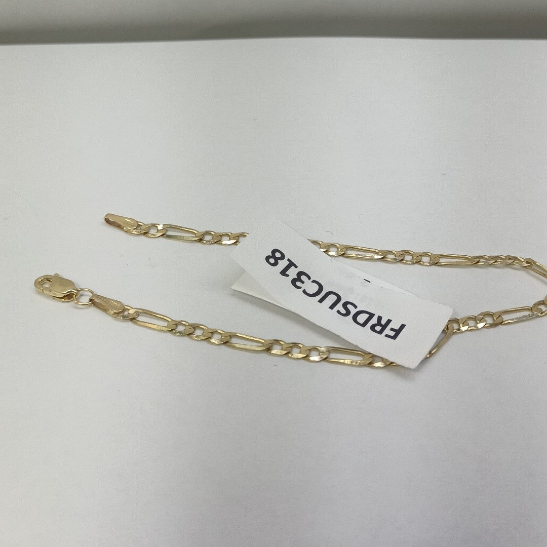 PULSERA TEJIDO 3X1 14K 18 CM 2.6 GR (NUEVO)