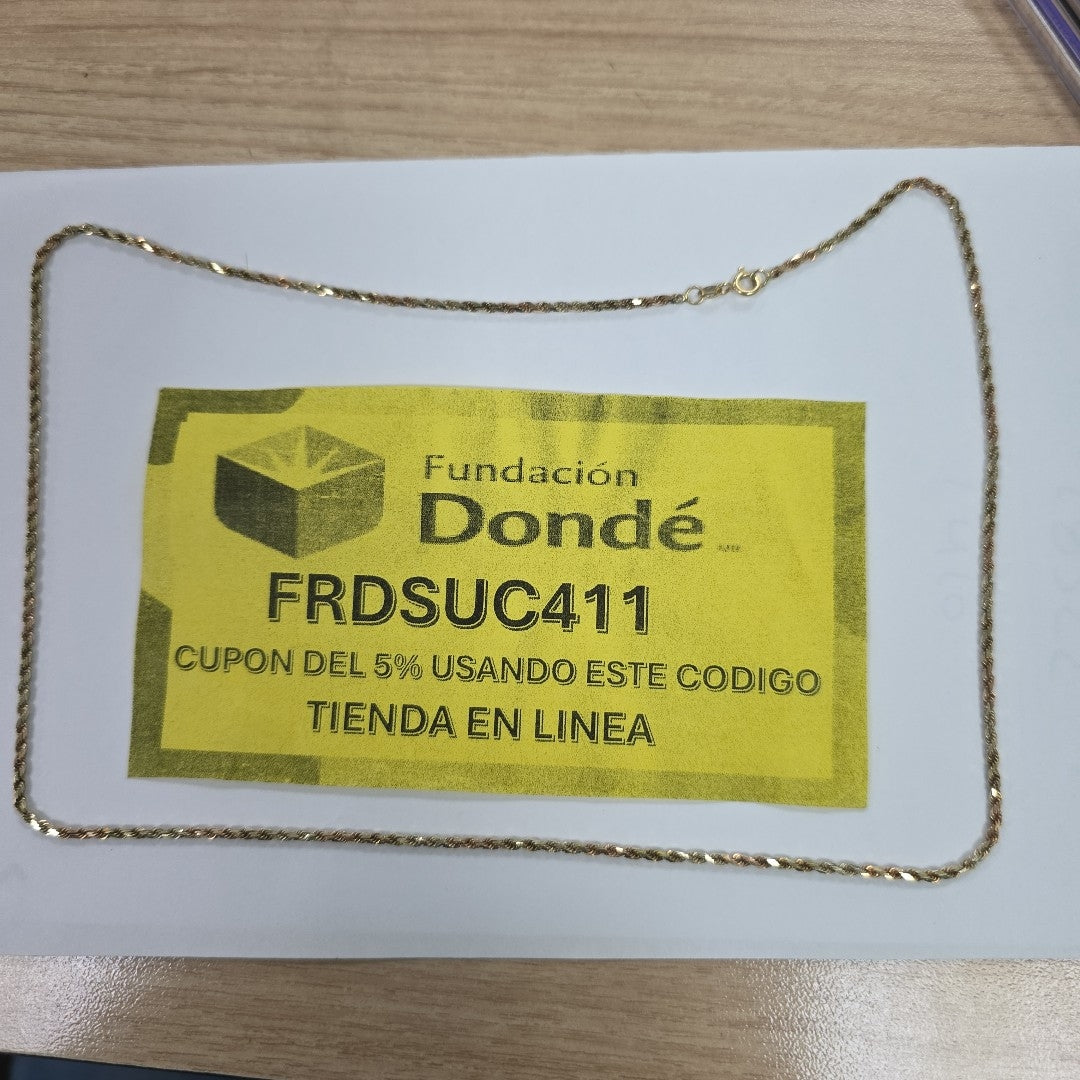 CADENA ORO 14 K 8.5 GRMS (SEMINUEVO)