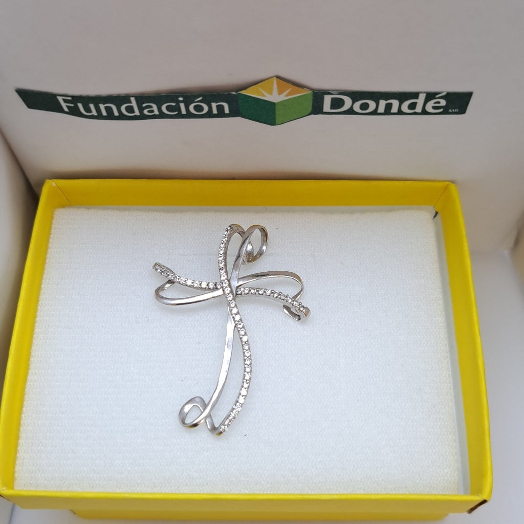 CRUZ ORO BLANCO 10 K 2,70 GRMS (SEMINUEVO)