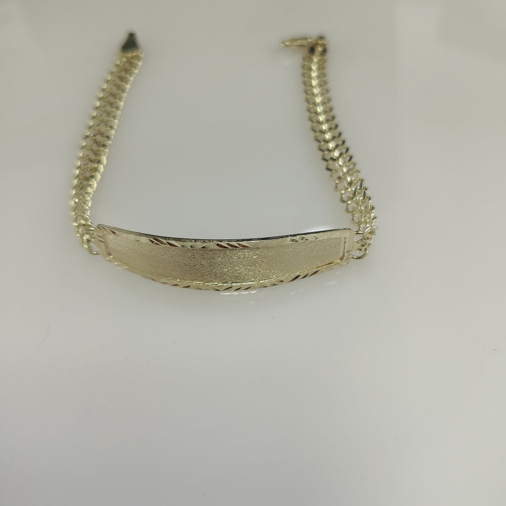 PULSERA TEJIDO ESCLAVA CHINO 14K 21 CM 10.3 GR (NUEVO)