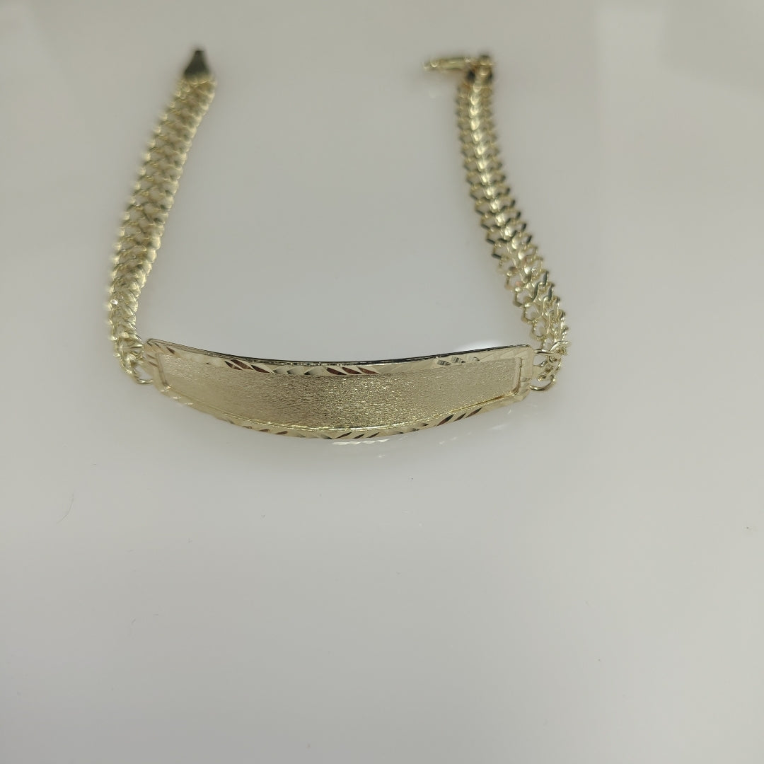 PULSERA TEJIDO ESCLAVA CHINO 14K 21 CM 10.3 GR (NUEVO)