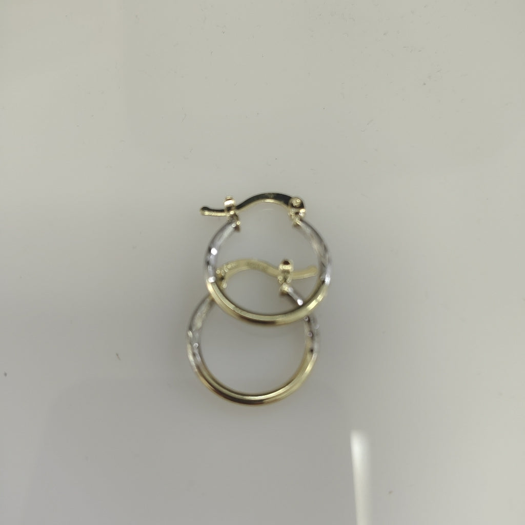 ARETES ARRACADAS COMBINADAS 14K 1.1 GR (NUEVO)