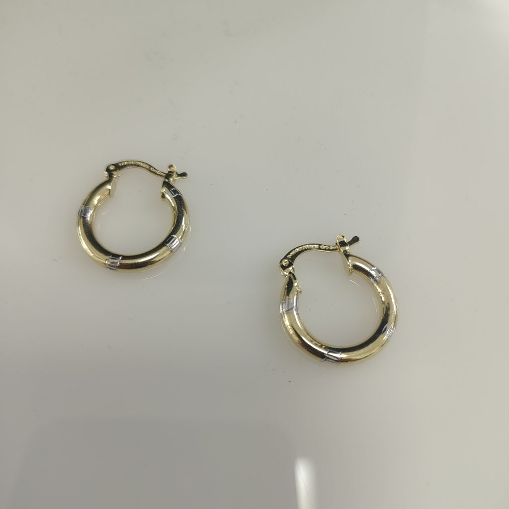 ARETES ARRACADAS COMBINADAS 14K 1.6 GR (NUEVO)