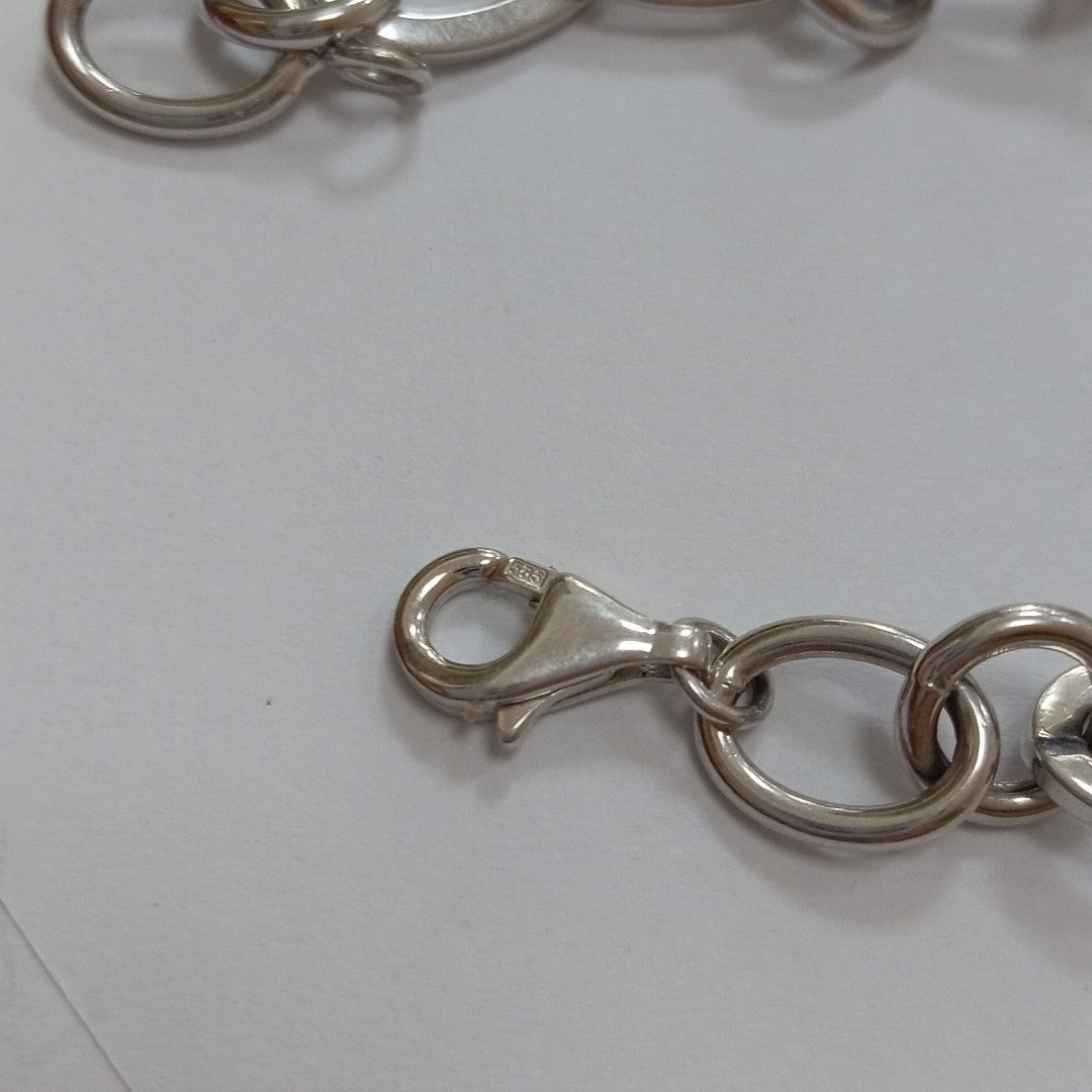 PULSERA ORO BLANCO 14 K 11,30 GRMS (SEMINUEVO)