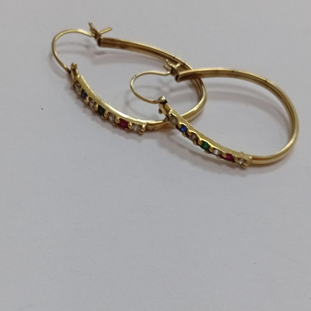 ARRACADAS PAR ORO 10 K 3.9 GRMS (SEMINUEVO)