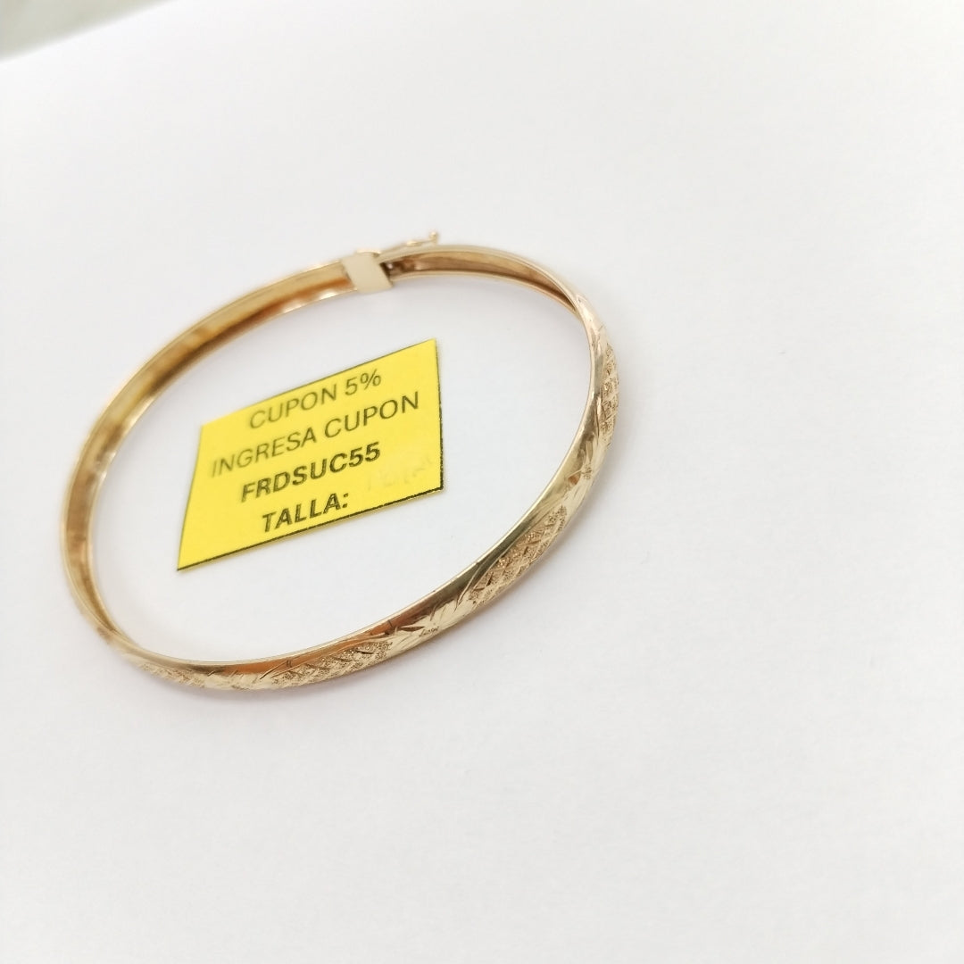 PULSERA RIGIDA ORO 14 K 4,80 GRMS (SEMINUEVO)