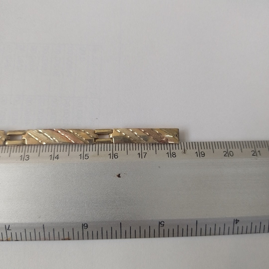 PULSERA ORO, ORO MUY BAJO, ORO COMBINADO 8 K 6.3 GRMS (SEMINUEVO)