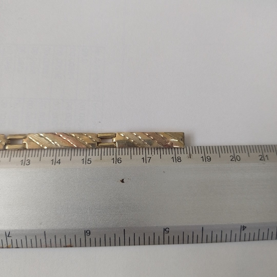 PULSERA ORO, ORO MUY BAJO, ORO COMBINADO 8 K 6.3 GRMS (SEMINUEVO)