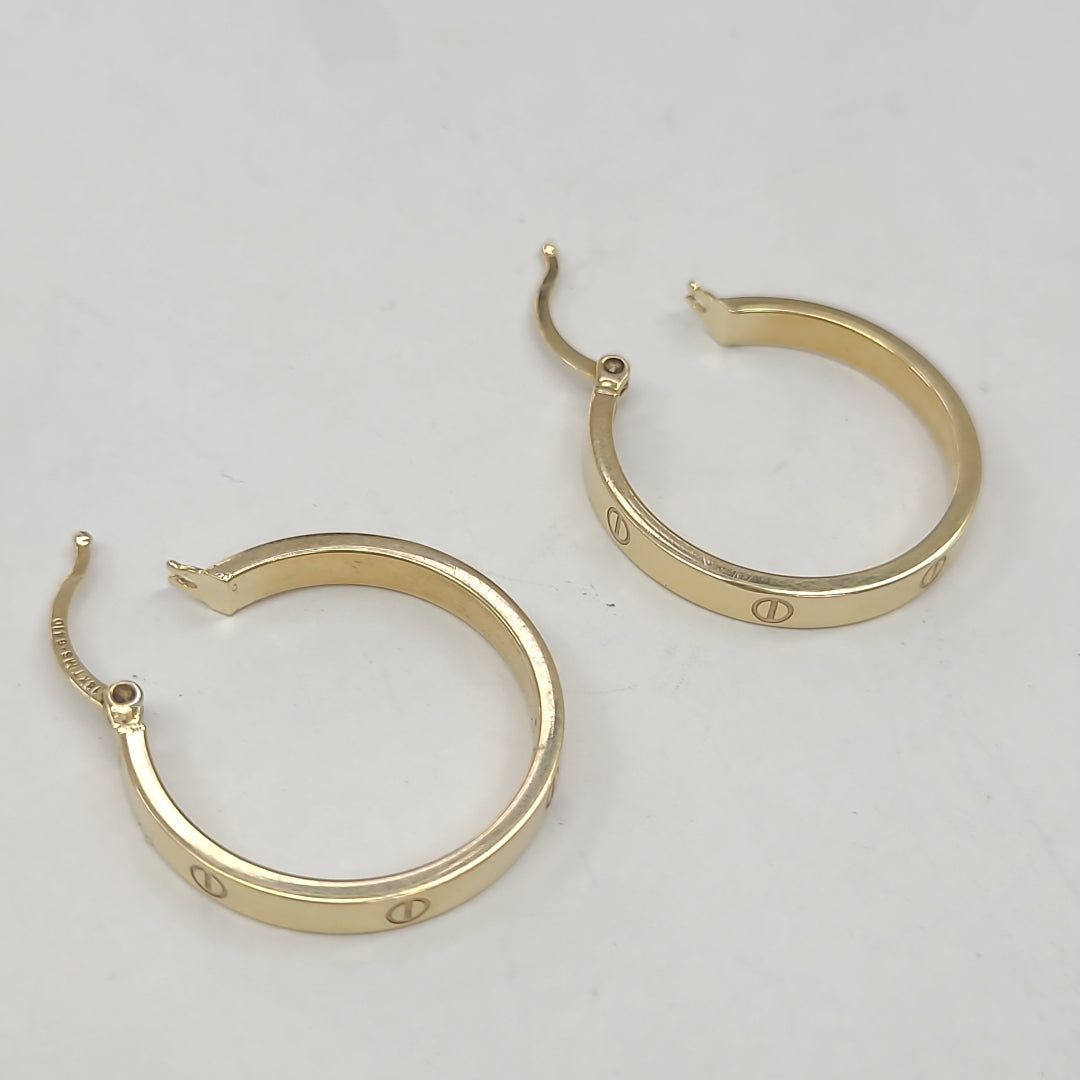 ARRACADAS PAR ORO 14 K 2.7 GRMS (SEMINUEVO)