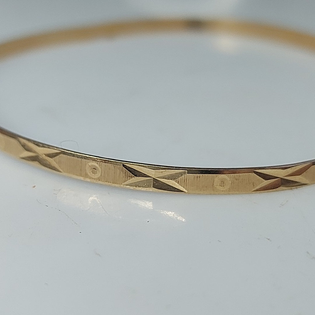 PULSERA RIGIDA ORO 14 K 4,30 GRMS (SEMINUEVO)