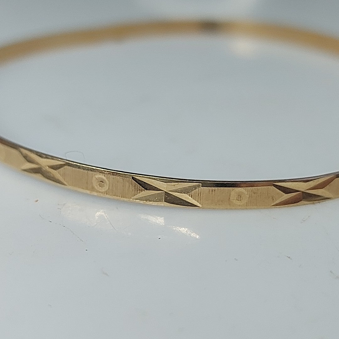 PULSERA RIGIDA ORO 14 K 4,30 GRMS (SEMINUEVO)