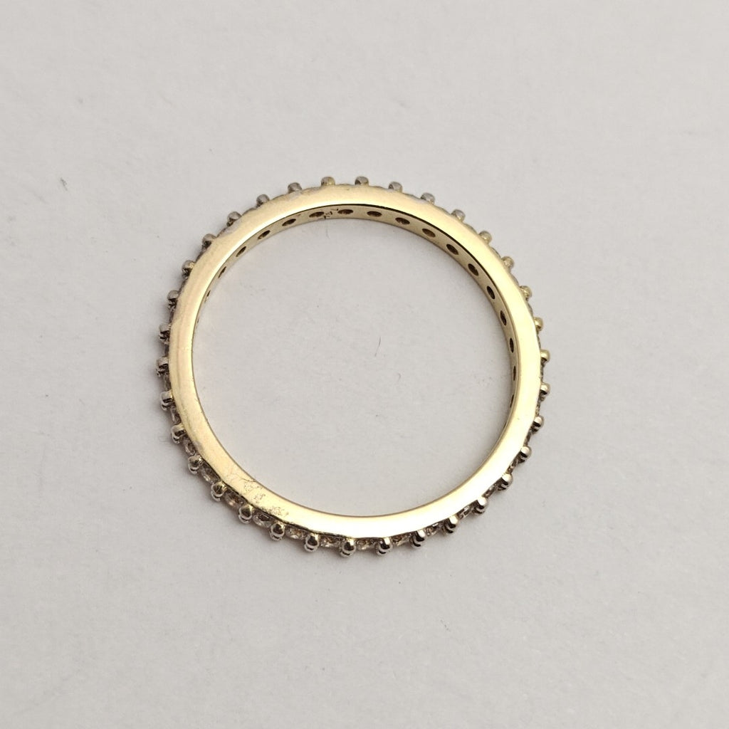 ANILLO ANILLITO CHURUMBELA C CIRCONIAS 14K 7.5 TALLA 2 GR (NUEVO)