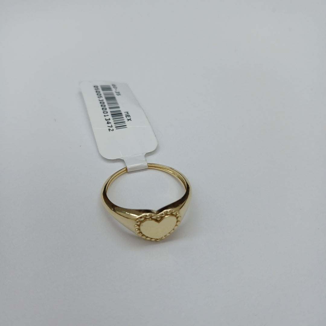 ANILLOS ANILLITO FIG CORAZON 10K TALLA 7 1.6 GR (NUEVO)