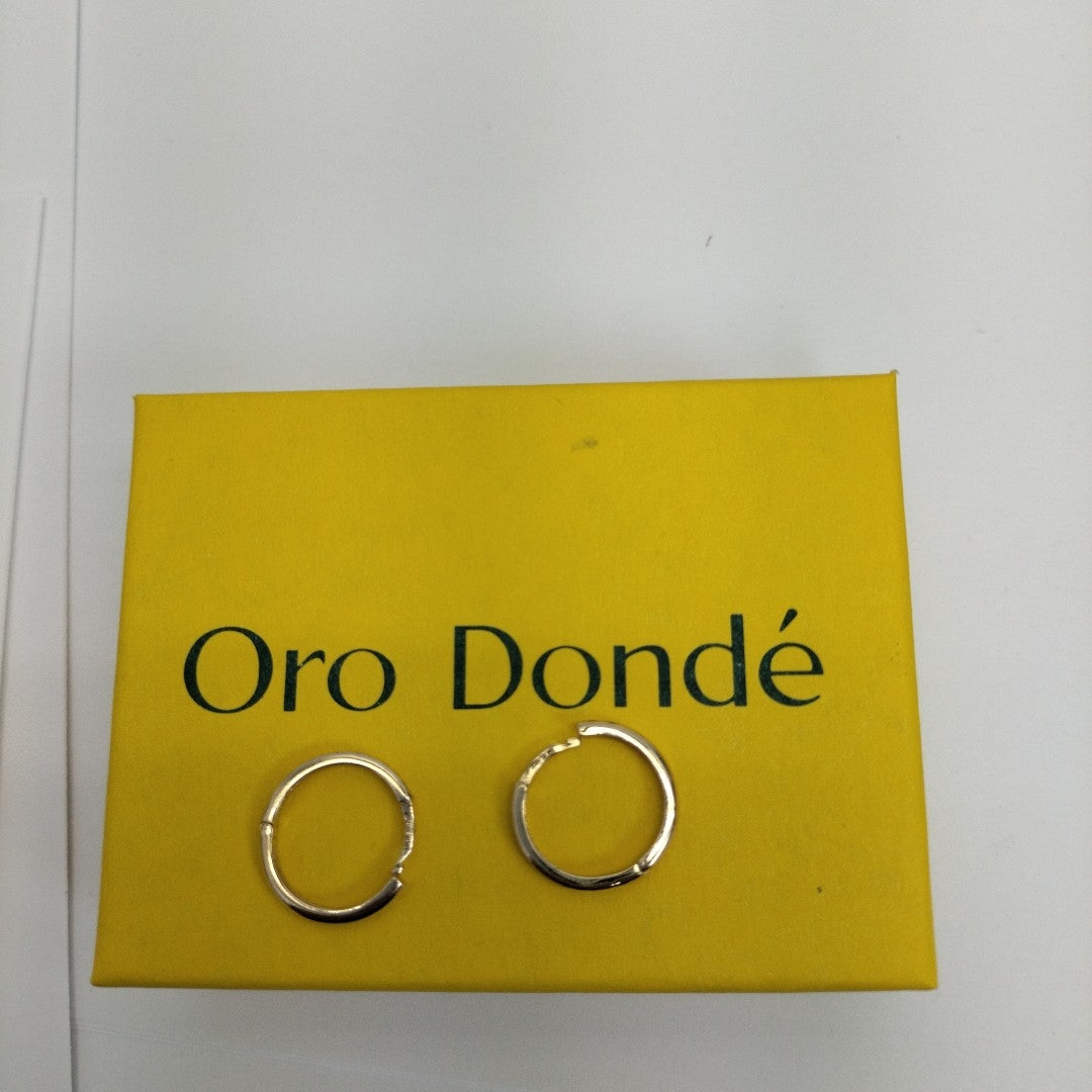ARETES HUGGIES C CIRCONIA 14K 1.8 GR (NUEVO)