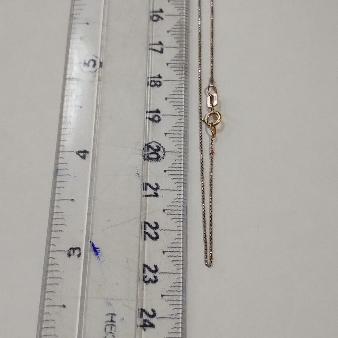 CADENA ORO BLANCO 10 K 0.8 GRMS (SEMINUEVO)