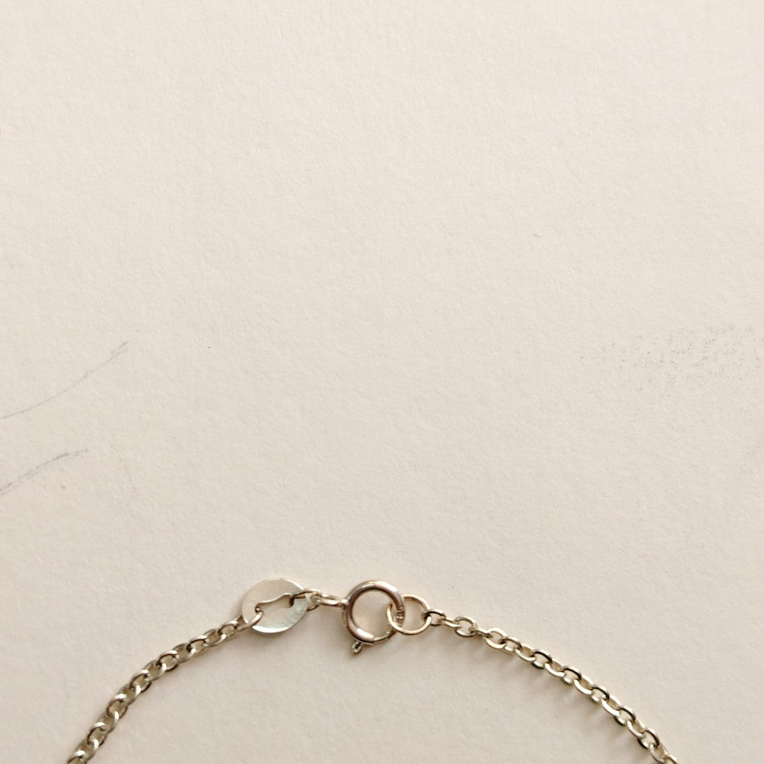 PULSERA ESP CON CORAZONES COMBINADOS 14K 18 CM 1.6 GR (NUEVO)