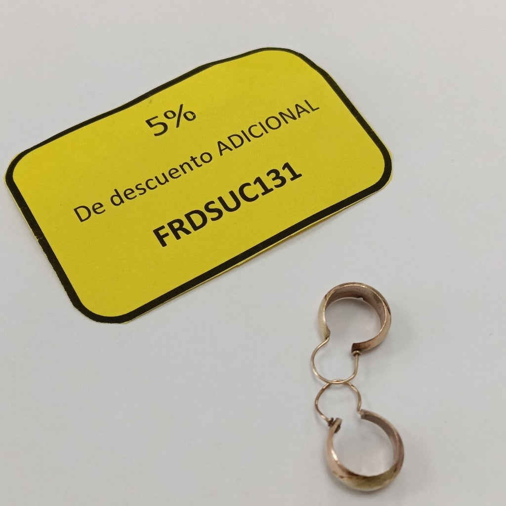 ARETES PAR ORO 10 K 1 GRMS (SEMINUEVO)