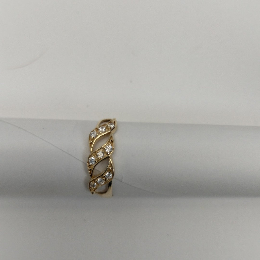 ANILLOS C CIRCONIAS 14K TALLA 7 1.3 GR (NUEVO)