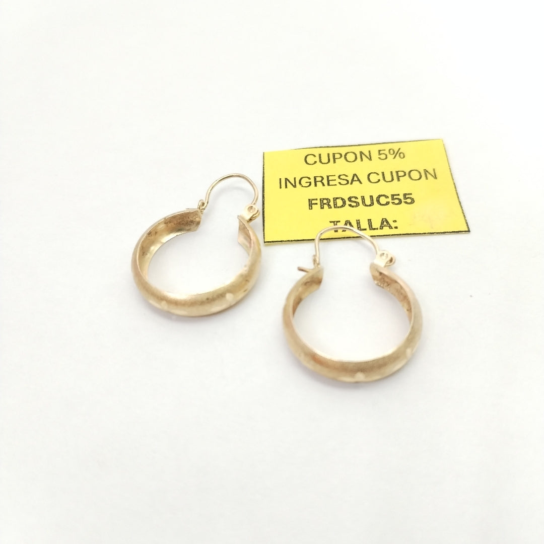 ARRACADAS PAR ORO 14 K 2,00 GRMS (SEMINUEVO)