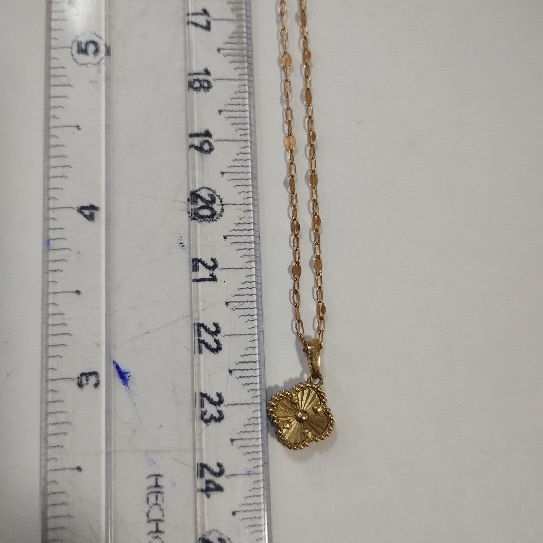 CADENA, DIJE ORO COMBINADO 10 K 2 GRMS (SEMINUEVO)