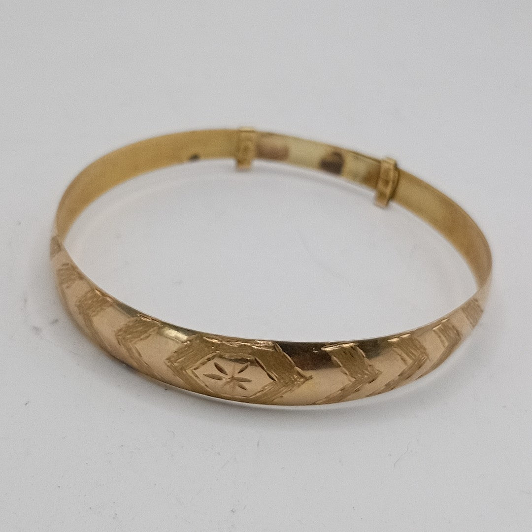 PULSERA RIGIDA ORO 10 K 7,80 GRMS (SEMINUEVO)