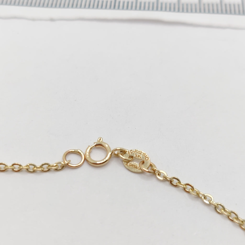PULSERA TEJIDO ESPECIAL MARIPOSA CON ESMALTE 14K 18 CM 1.8 GR (NUEVO)