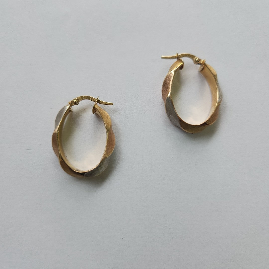 ARRACADAS PAR ORO,ORO COMBINADO 14 K 2,70 GRMS (SEMINUEVO)