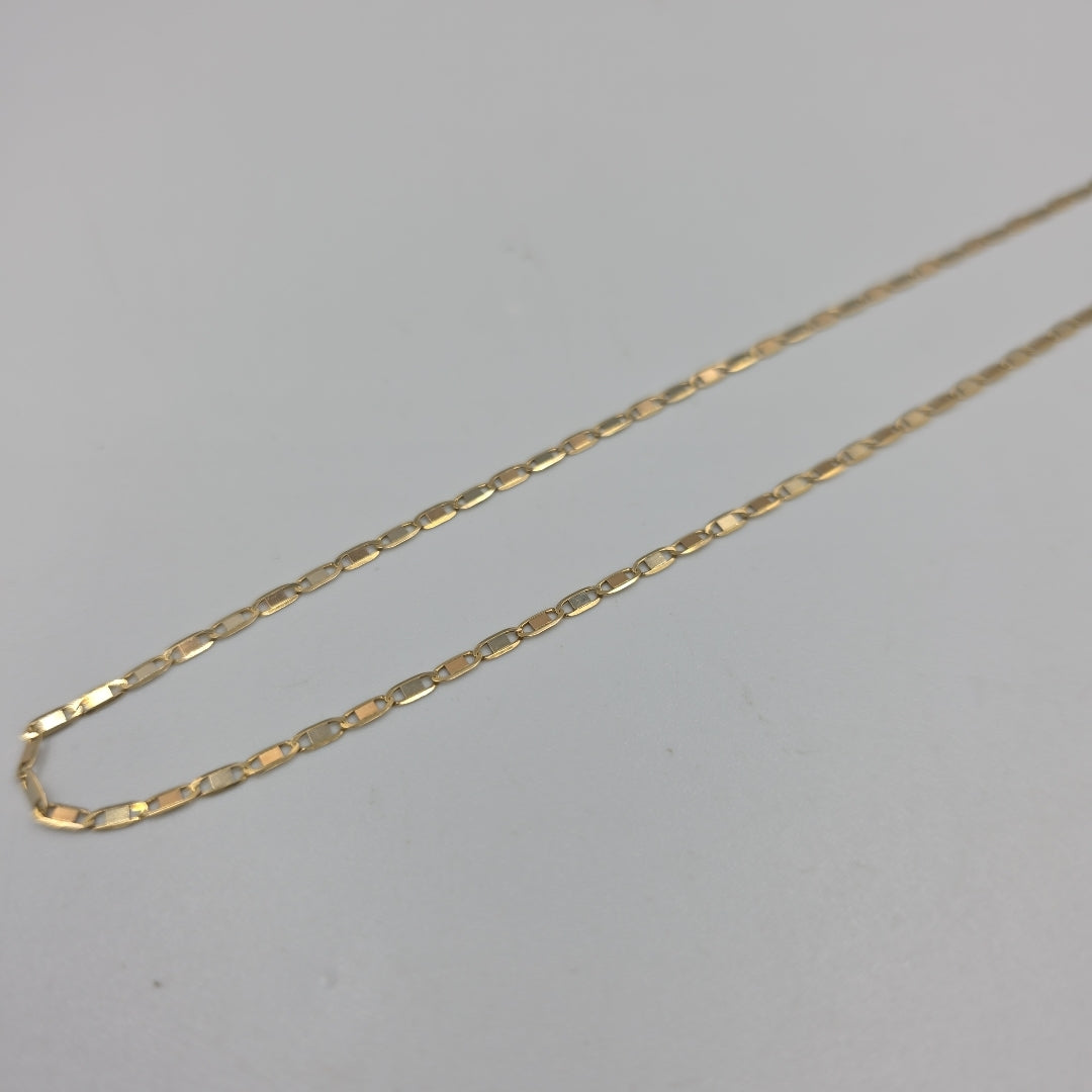 CADENA ORO, ORO COMBINADO 14 K 2.8 GRMS (SEMINUEVO)