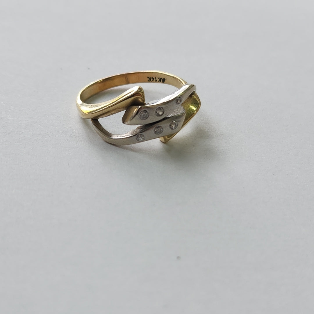 ANILLITO ORO,ORO COMBINADO 14 K 3,80 GRMS (SEMINUEVO)