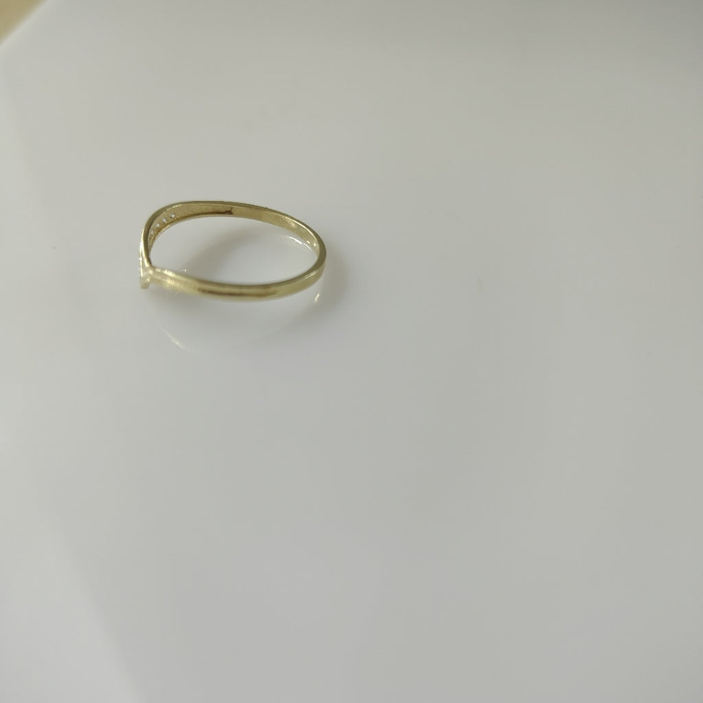 ANILLOS C CIRCONIAS 14K TALLA 8 1 GR (NUEVO)