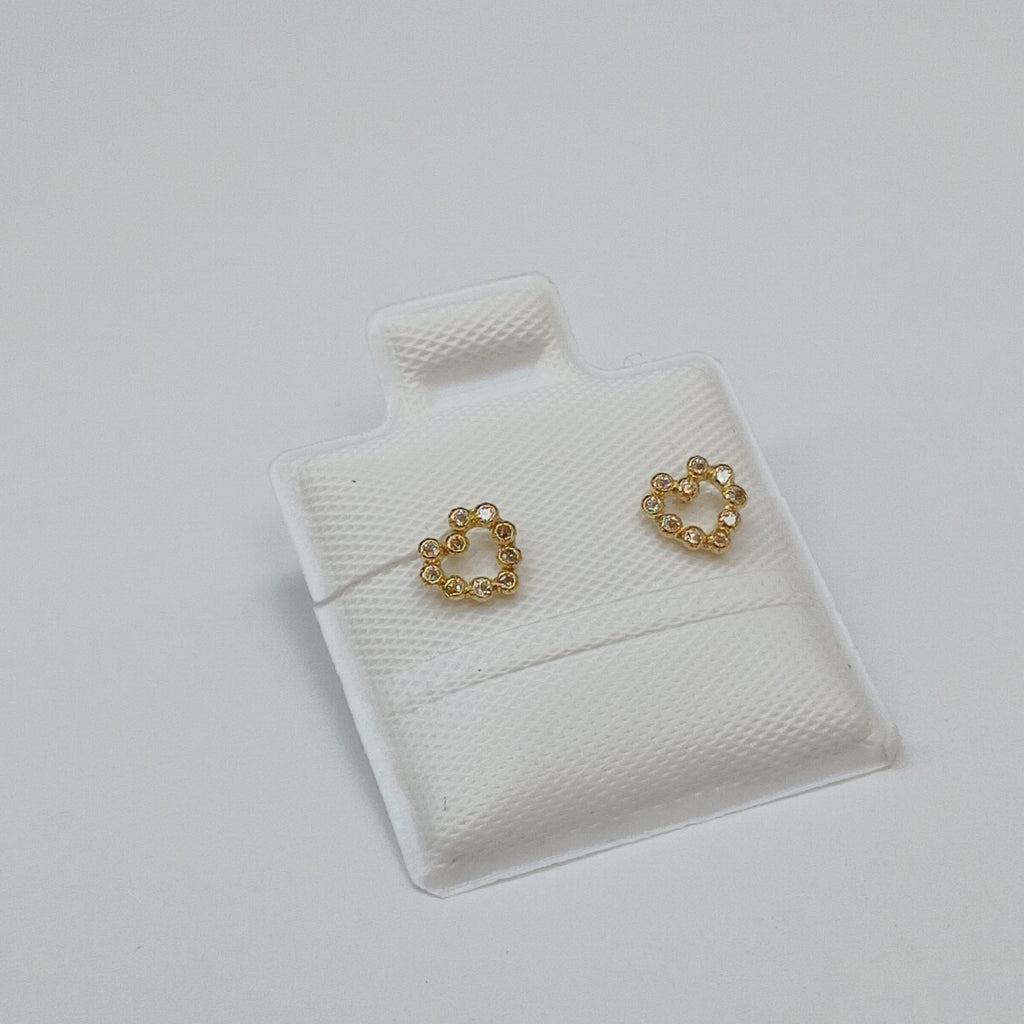 BROQUELES BROQUEL FIG CORAZON 14K 0.23 GR (NUEVO)