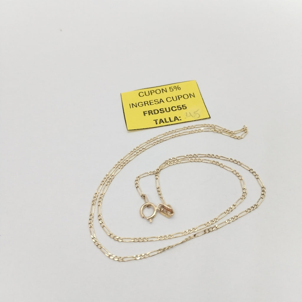 CADENA ORO 14 K 1,50 GRMS (SEMINUEVO)
