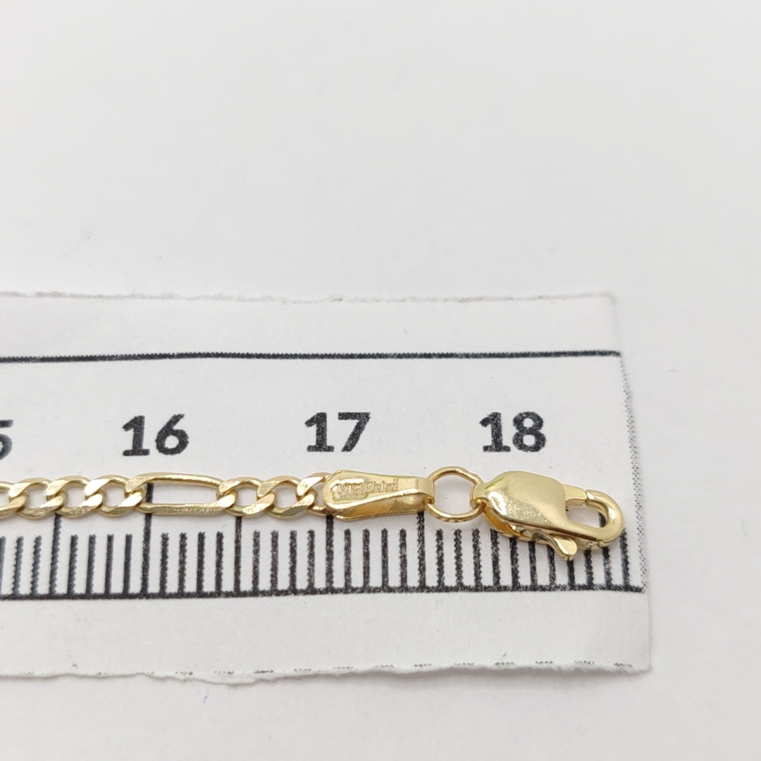 PULSERA TEJIDO 3X1 14K 18 CM 2 GR (NUEVO)