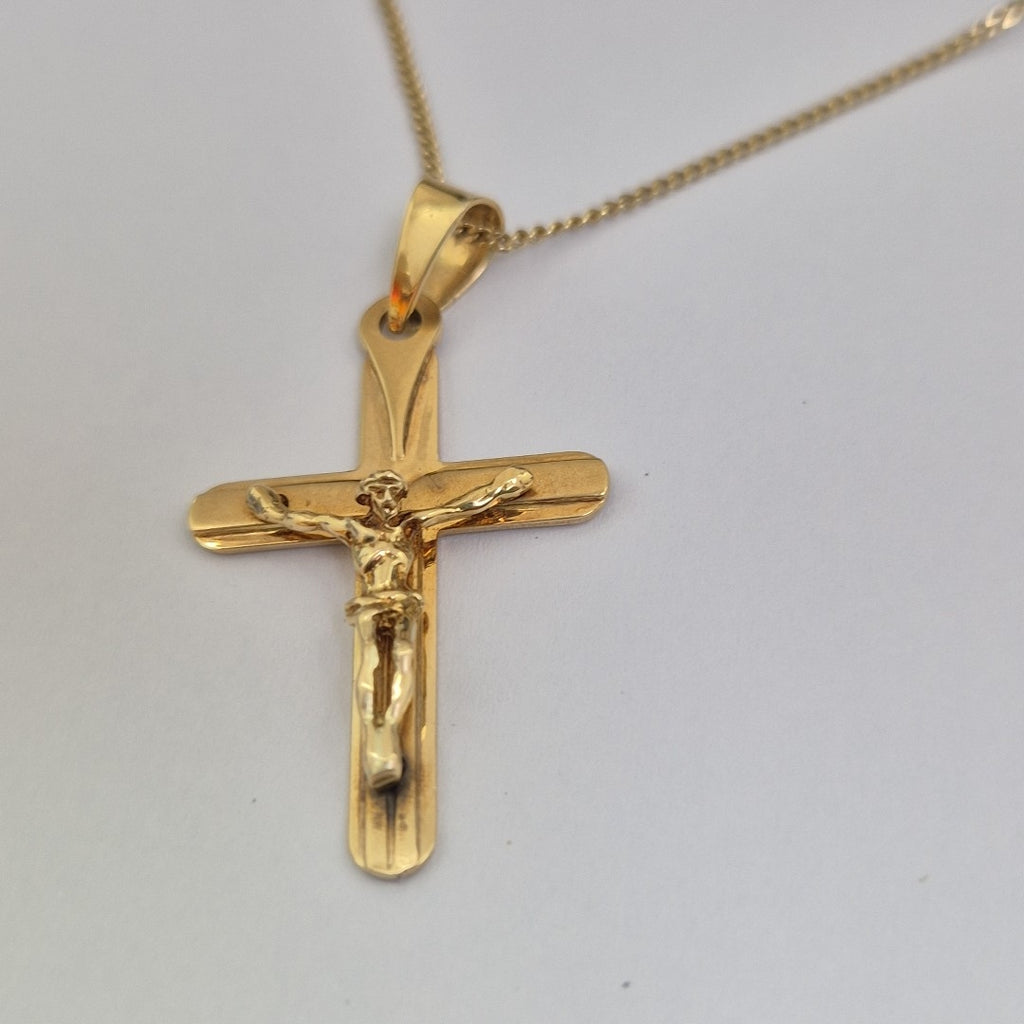 CRUCIFIJO ORO 14 K 3.5 GRMS (SEMINUEVO)