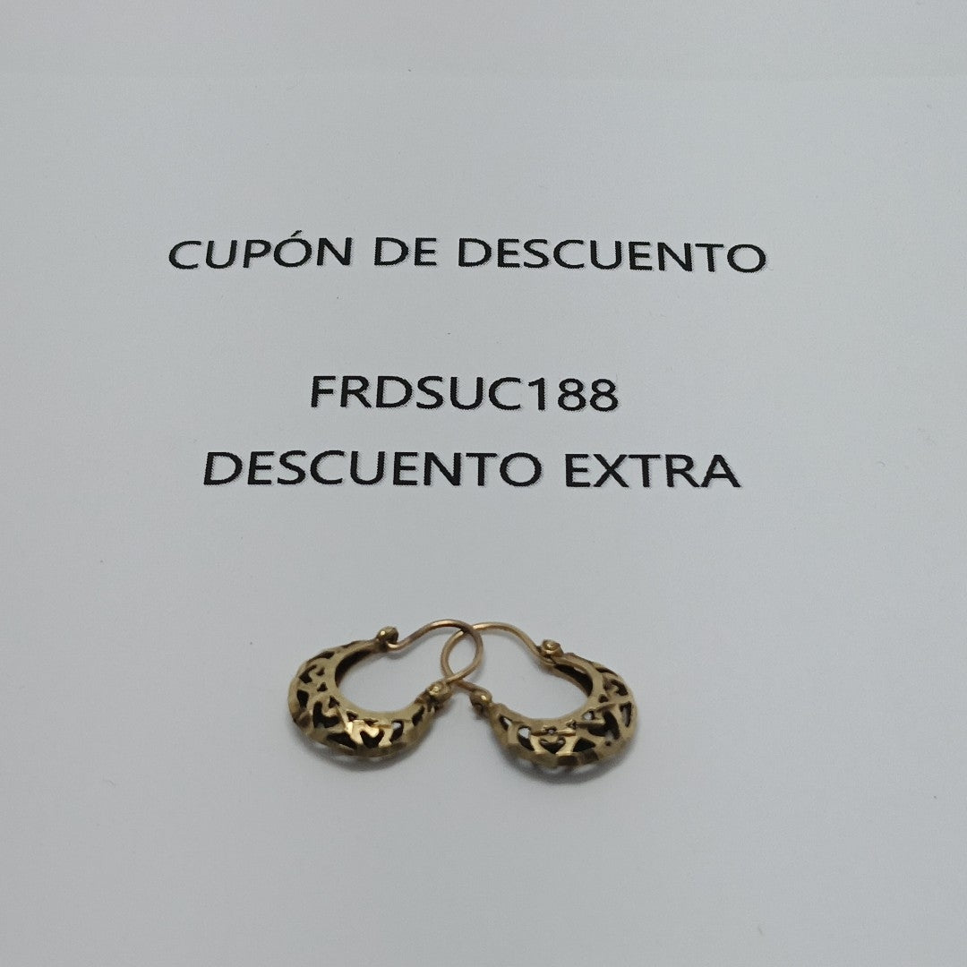 ARETES PAR ORO 10 K 1.4 GRMS (SEMINUEVO)