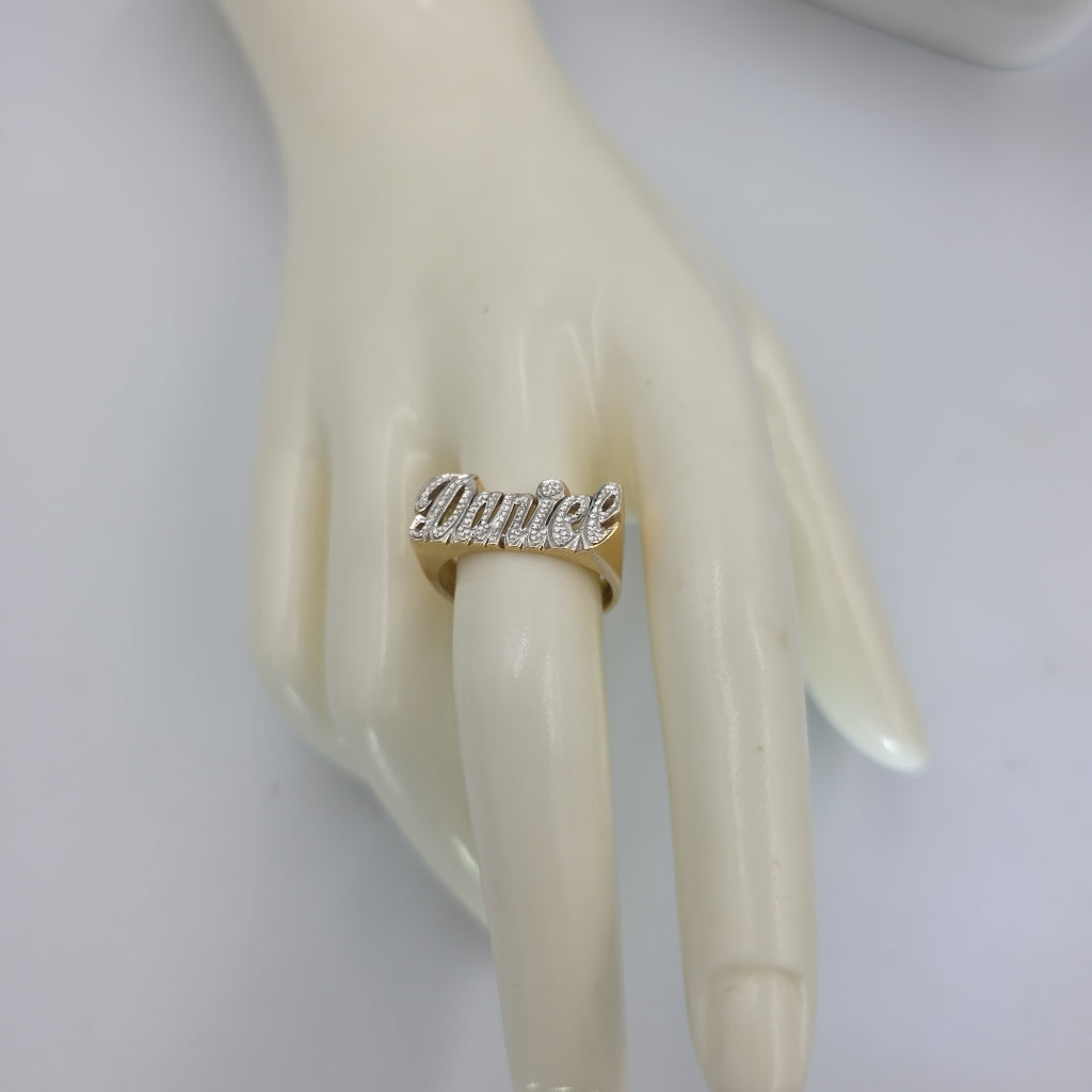 ANILLO DE GRADUACIÓN ORO, ORO COMBINADO, RODIADO 14 K 4.7 GRMS (SEMINUEVO)