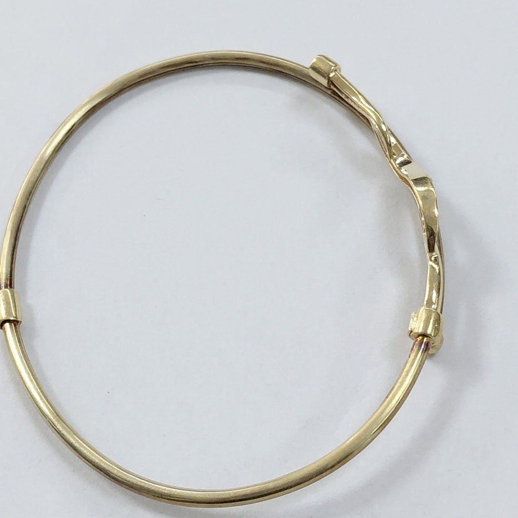PULSERA RIGIDA ORO 14 K 6.4 GRMS (SEMINUEVO)
