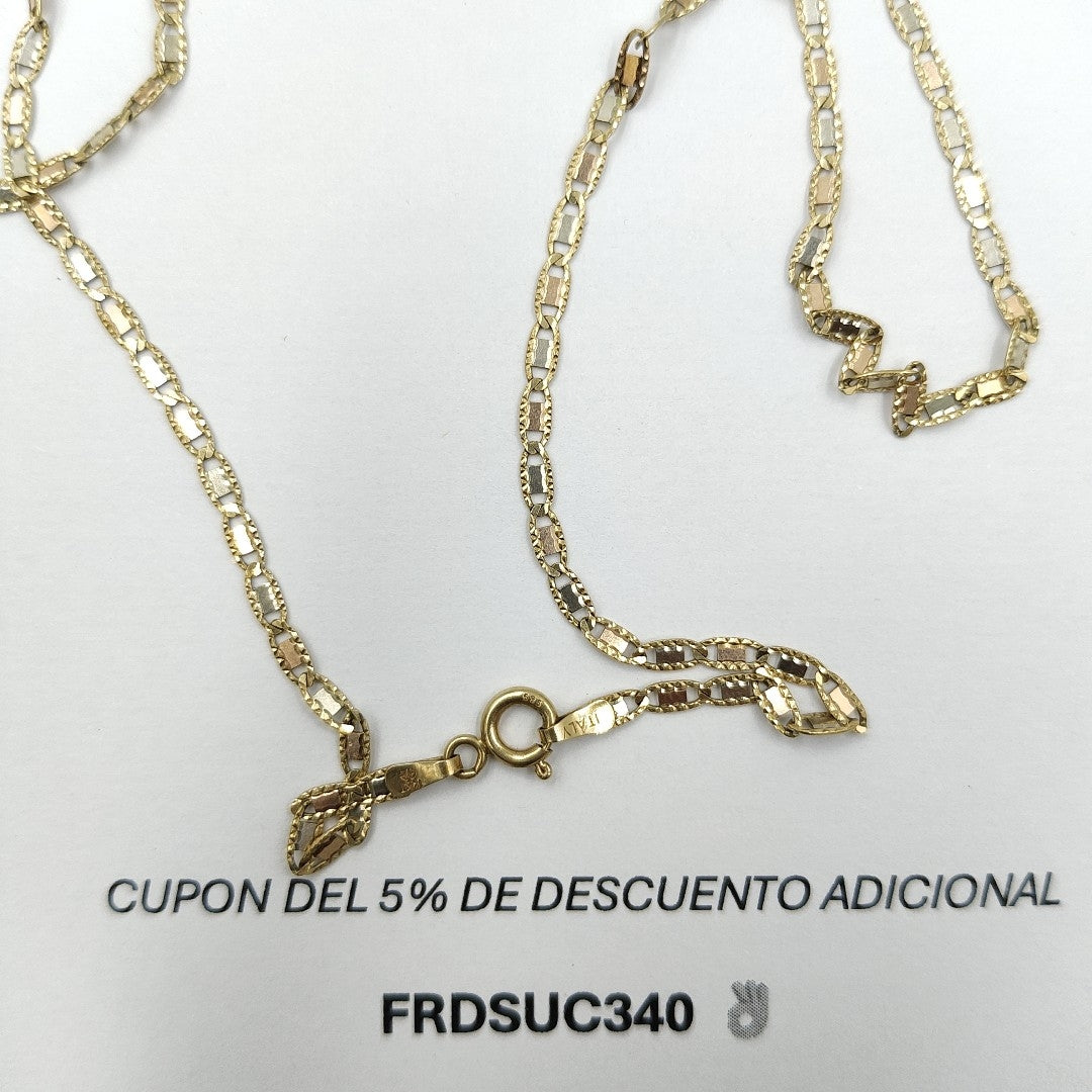 CADENA ORO,ORO COMBINADO 14 K 5,30 GRMS (SEMINUEVO)