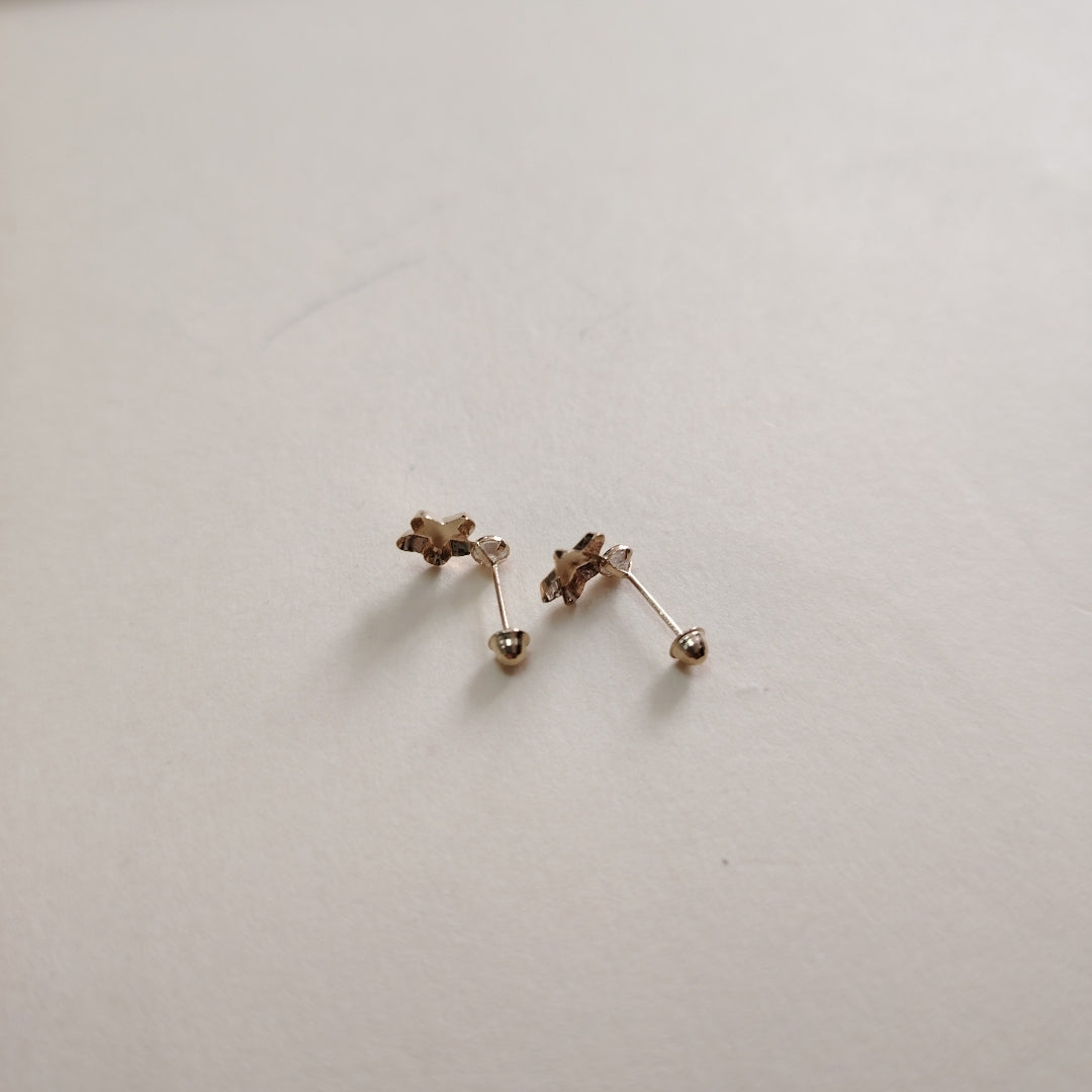 BROQUELES BROQUEL FIG ESTRELLA C CIRCONIA 14K 0.2603 GR (NUEVO)