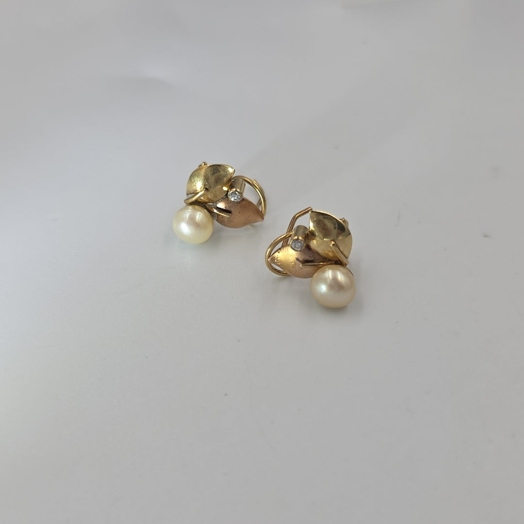 ARETES PAR ORO 14 K 3.7 GRMS (SEMINUEVO)