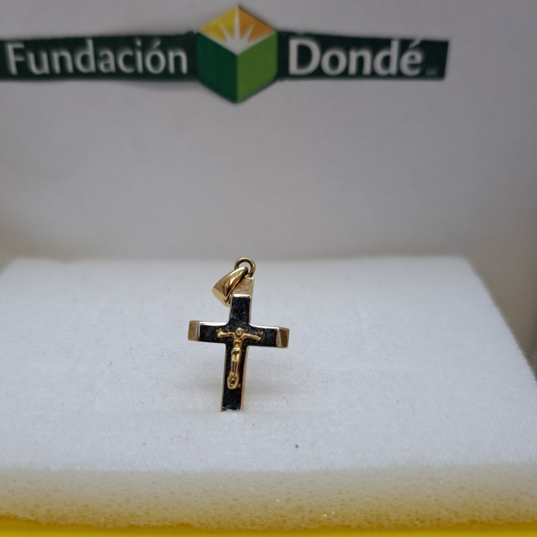 CRUCIFIJO ORO,RODIADO 10 K 1,20 GRMS (SEMINUEVO)