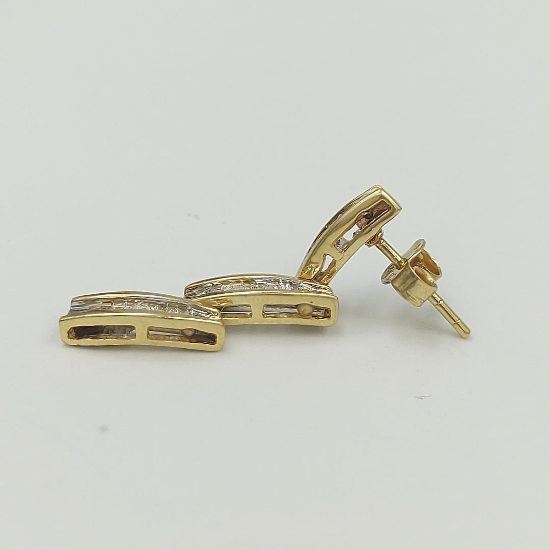 ARETES PAR ORO 14 K 4,70 GRMS (SEMINUEVO)