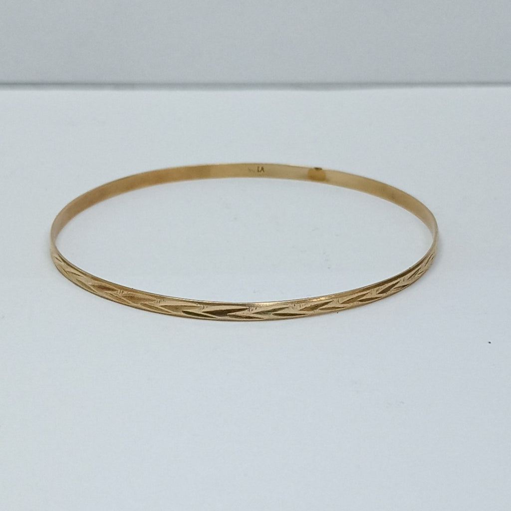 PULSERA RIGIDA ORO 14 K 5,20 GRMS (SEMINUEVO)