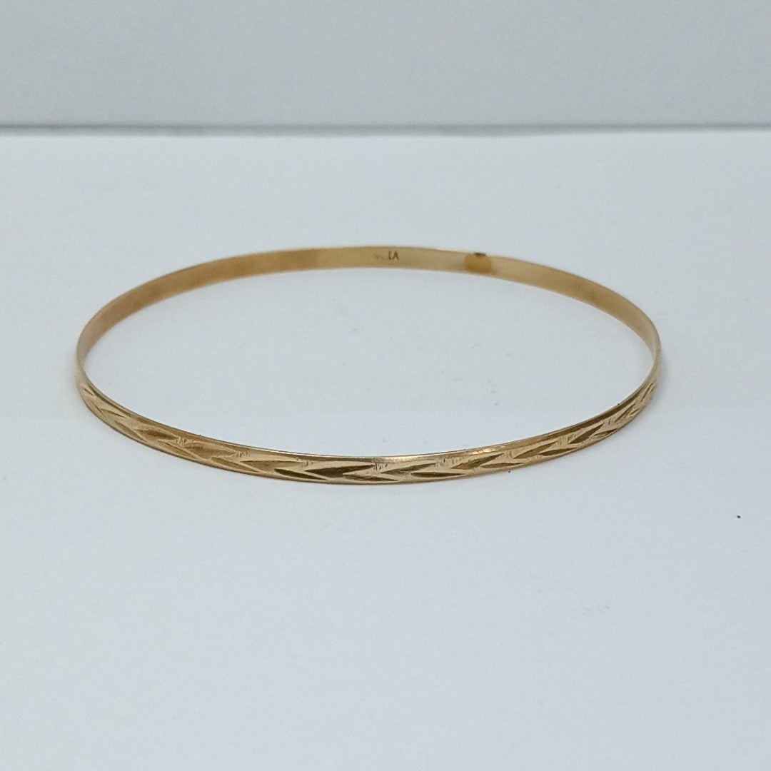 PULSERA RIGIDA ORO 14 K 5,20 GRMS (SEMINUEVO)