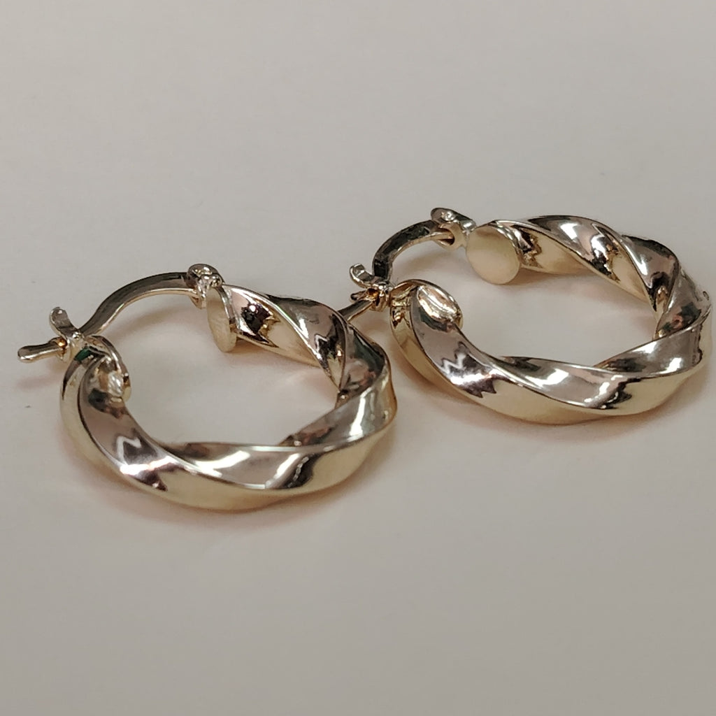 ARETES ARRACADA TORZAL 14K 1.9 GR (NUEVO)