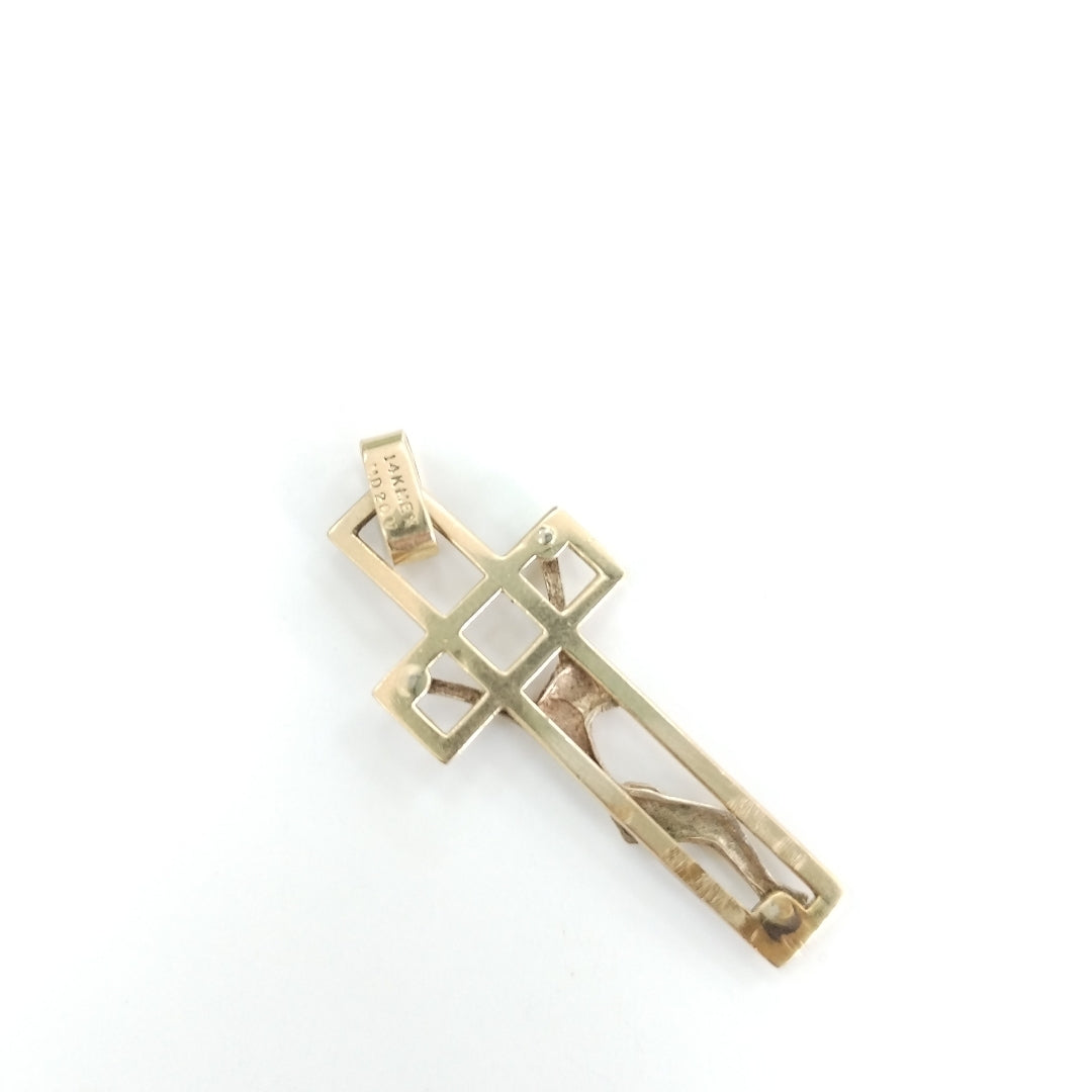 CRUCIFIJO ORO 14 K 2,20 GRMS (SEMINUEVO)