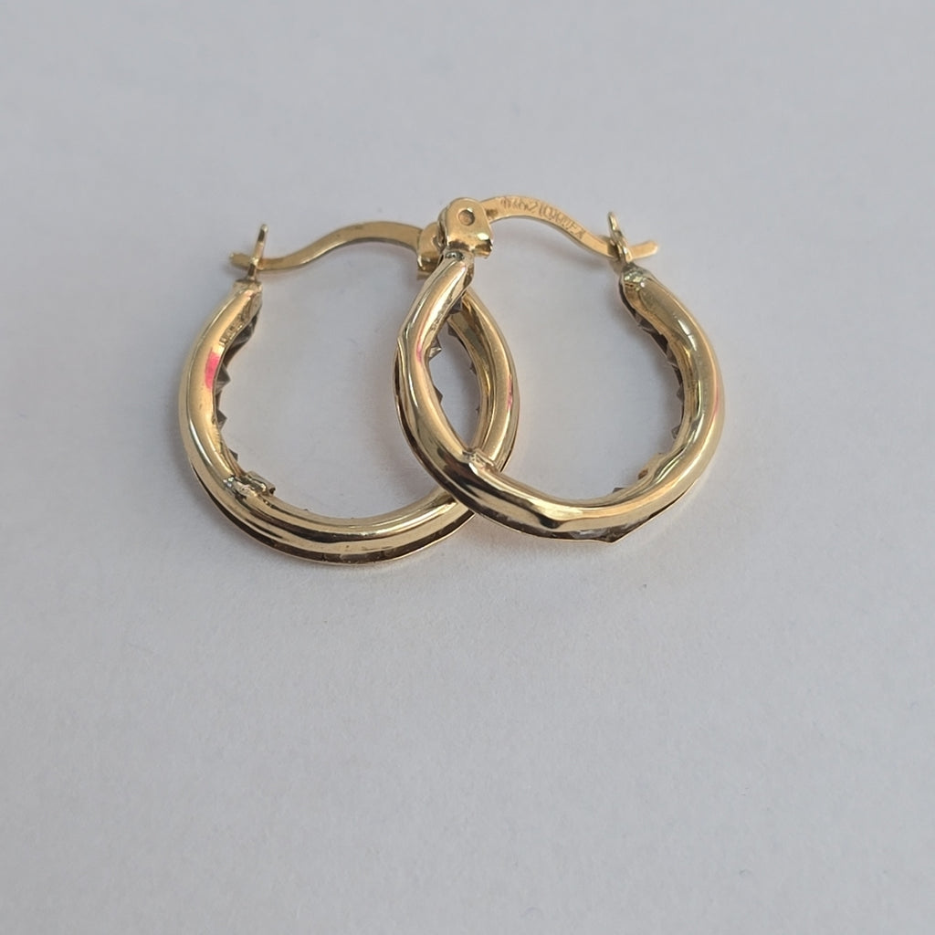 ARRACADAS PAR ORO 10 K 1.7 GRMS (SEMINUEVO)