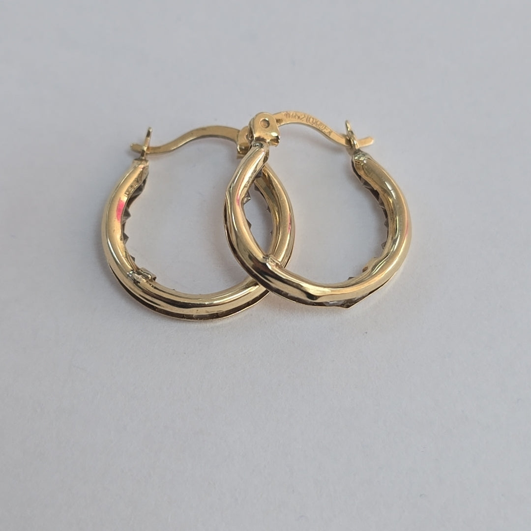 ARRACADAS PAR ORO 10 K 1.7 GRMS (SEMINUEVO)